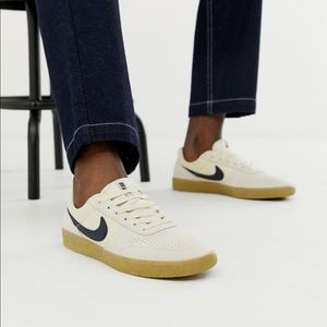 nike sb team classic white & gum skate shoes